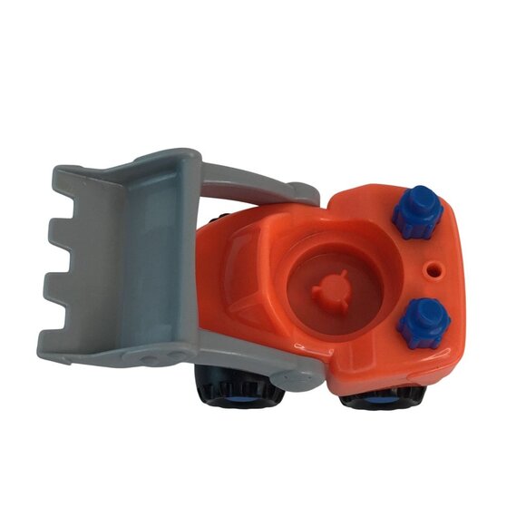 Fisher Price Little People Construction Worker w/Orange Bulldozer Vehicle - Picture 5 of 9